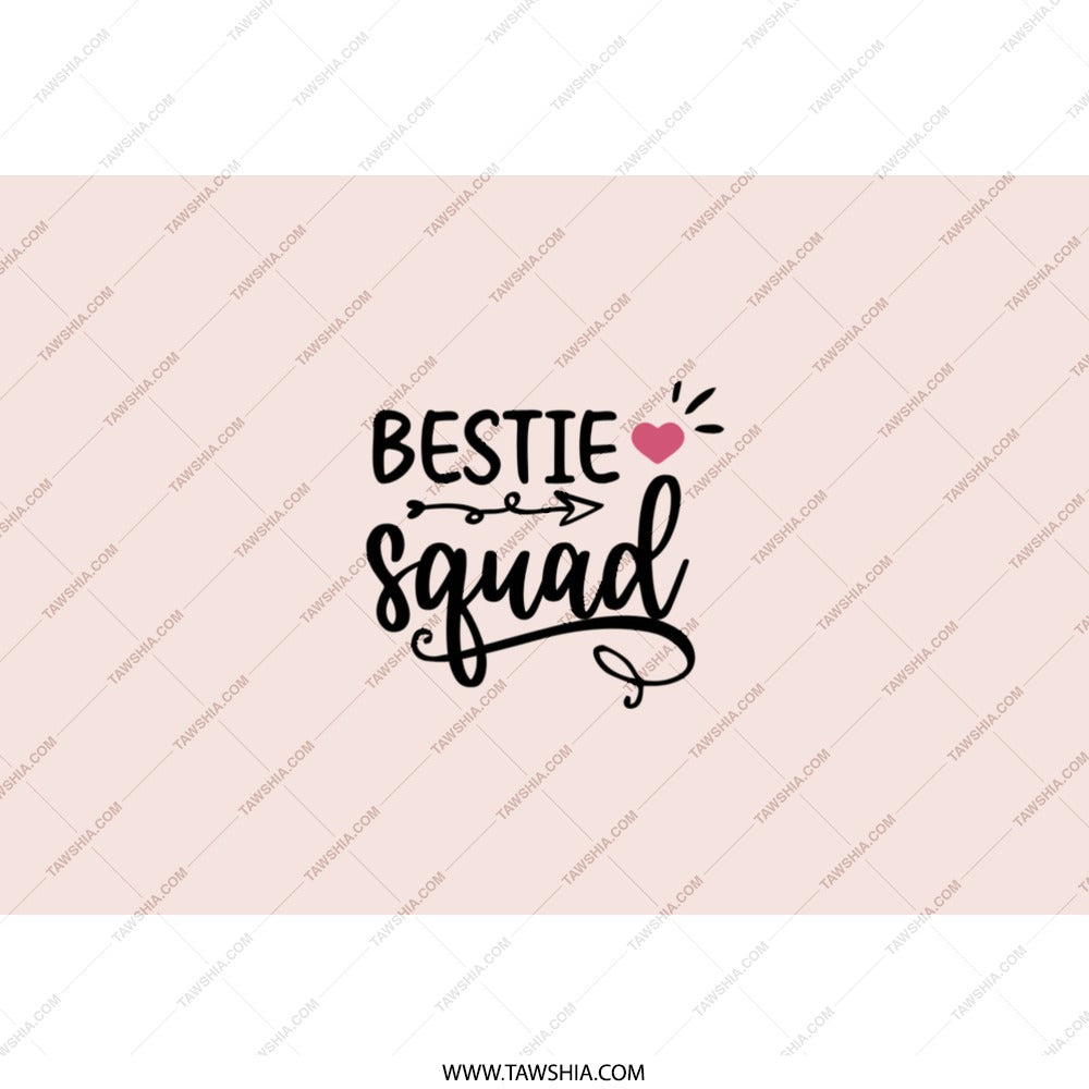 Bestie Squad Tumbler, Friendship Gift, Best Friends Tumbler, Gift For Bestie, Best Friend Squad, Custom Tumbler, Stainless Steel Tumbler - Tawshia