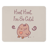 Cute Owl Mouse Pad, Hoot Hoot Im So Cute Design, Office Desk Accessories, Computer Accessories, Gift Idea, Kids Desk Decor - Tawshia