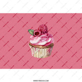 Raspberry Cupcake Tumbler, Pink Cupcake Design Tumbler, Sweet Treat Drinkware, Cupcake Lover Gift, Delicious Design Travel Mug - Tawshia
