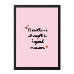 Mother's Strength Wall Art, Mother's Day Gift, Home Decor, Inspirational Quote, Love Wall Art, Unique Wall Decor, Gift for Mom - Tawshia
