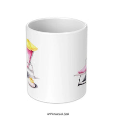 Beach Chair Mug, Summer Vibes Mug, Vacation Getaway, Relaxing Beach, Tropical Drink, Fun Mug, Gift Idea, Beach Lover, Stylish Mug - Tawshia