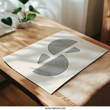 Abstract Geometric Photographic Print, Minimalist Wall Art, Circle and Triangle Art Print, Modern Home Decor, Graphic Design - Tawshia