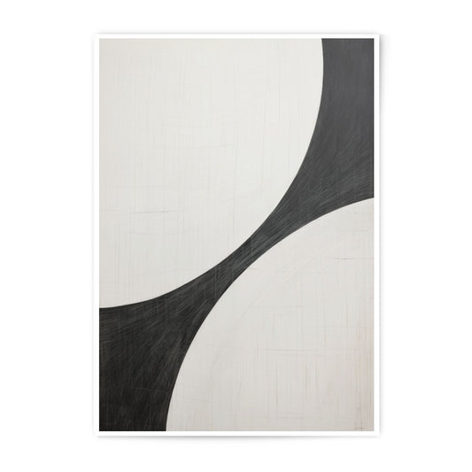 Minimalist Photographic Print, Abstract Art Photo, Black and White Wall Decor, Modern Home Art, Elegant Geometric Photo - Tawshia