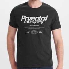 Parental Advisory Text Print Casual Graphic Tee product