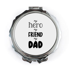 Hero Friend Dad Pocket Mirror, Fathers Day Gift, Dad Pocket Mirror, Pocket Mirror For Dad, Gift For Dad, Dad Gifts - Tawshia