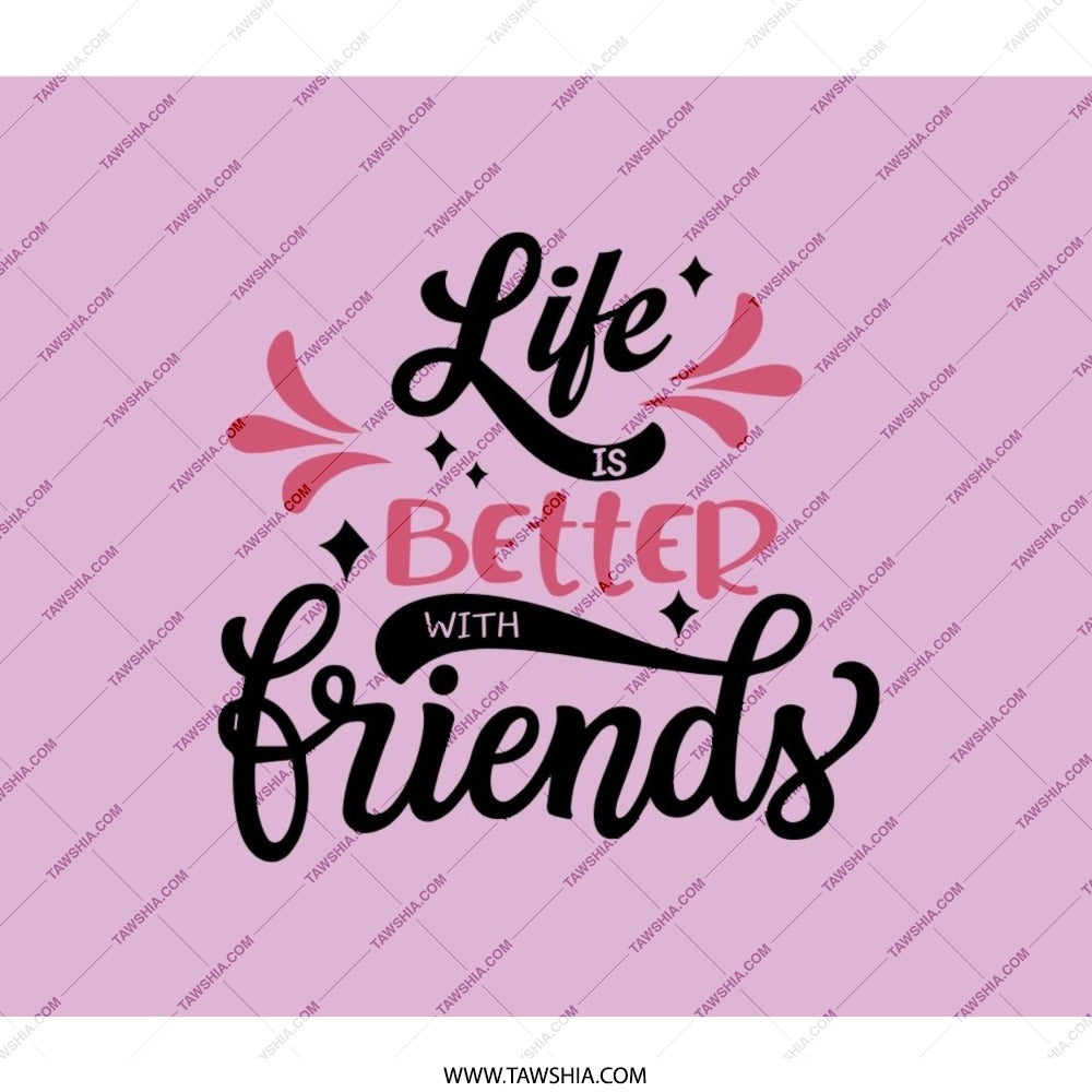 Life is Better with Friends Backpack, Friendship Backpack, Gift for Friends, Best Friends Backpack, Backpack for Girls - Tawshia