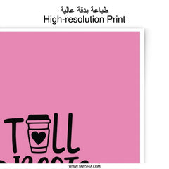 Best Friend Photographic Prints, Coffee Lover Gift, Friendship Wall Art, Pink Home Decor, Gift For Her, Decorative Prints - Tawshia