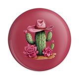 Cactus Pinback Button, Cowboy Hat, Succulent Art, Desert Plant, Western Decor, Cute Pin, Gift Idea, Trendy Accessory - Tawshia