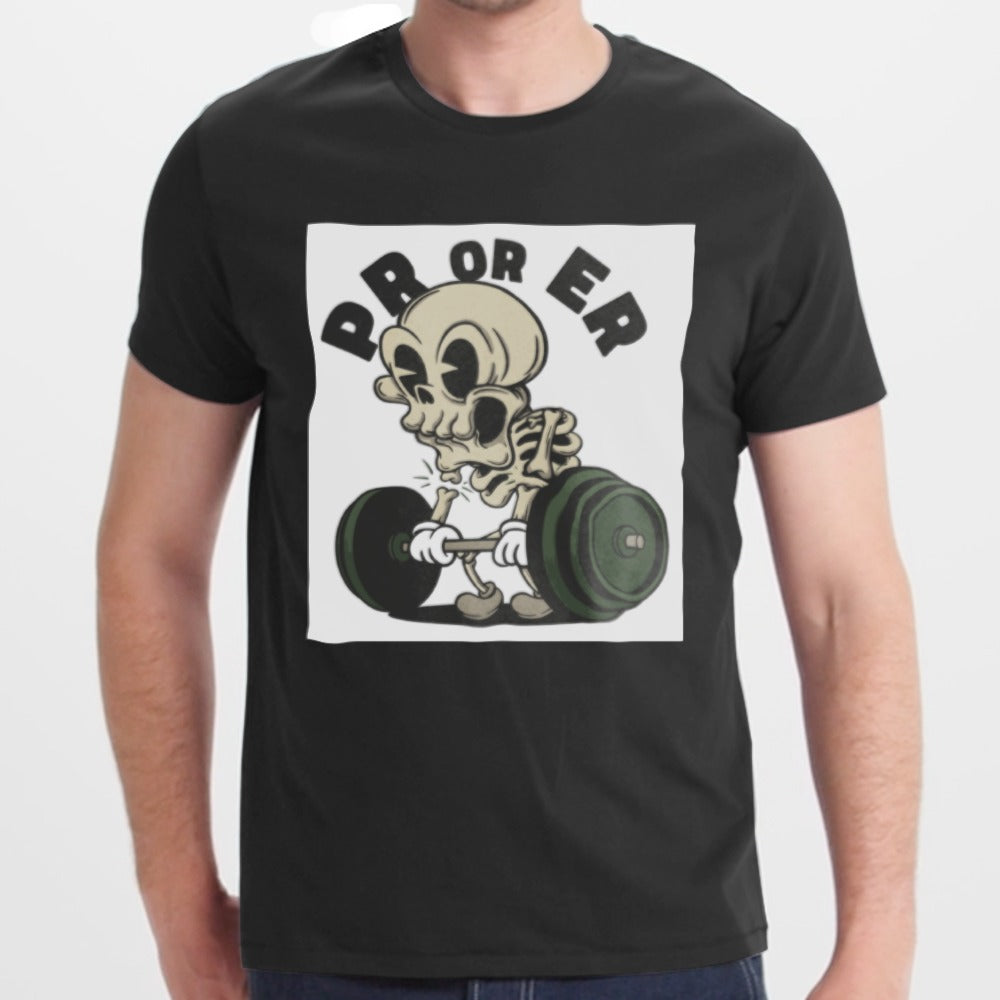 PR OR ER Skull Lifting Graphic Print T-shirt product type