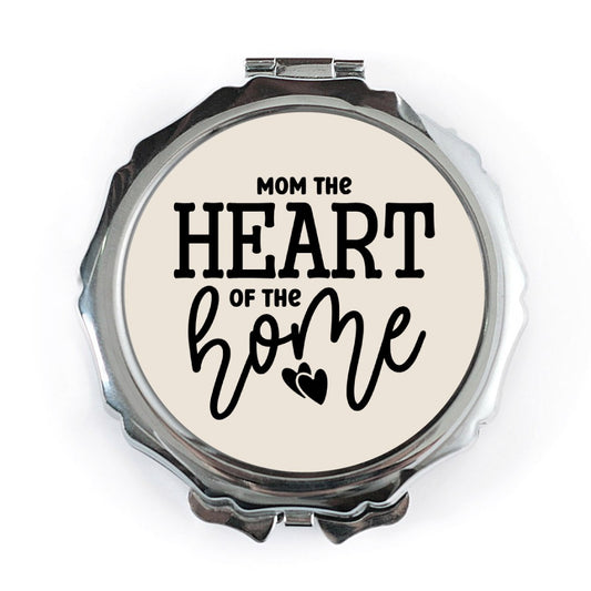 Mom Heart of the Home Pocket Mirror, Mother's Day Gift, Cute Mom Gift, Pocket Makeup Mirror, Mom Birthday Gift, Mothers Day - Tawshia