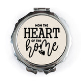 Mom Heart of the Home Pocket Mirror, Mother's Day Gift, Cute Mom Gift, Pocket Makeup Mirror, Mom Birthday Gift, Mothers Day - Tawshia