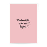 Love Lifts Photographic Prints, Inspirational Wall Art, Home Decor Prints, Modern Art Print, Hearts Print, New Heights Wall Decor - Tawshia