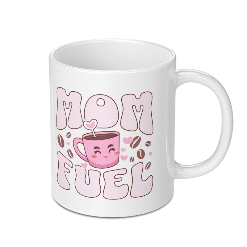 Cute Pink Heart Mom Fuel Coffee Mug product type