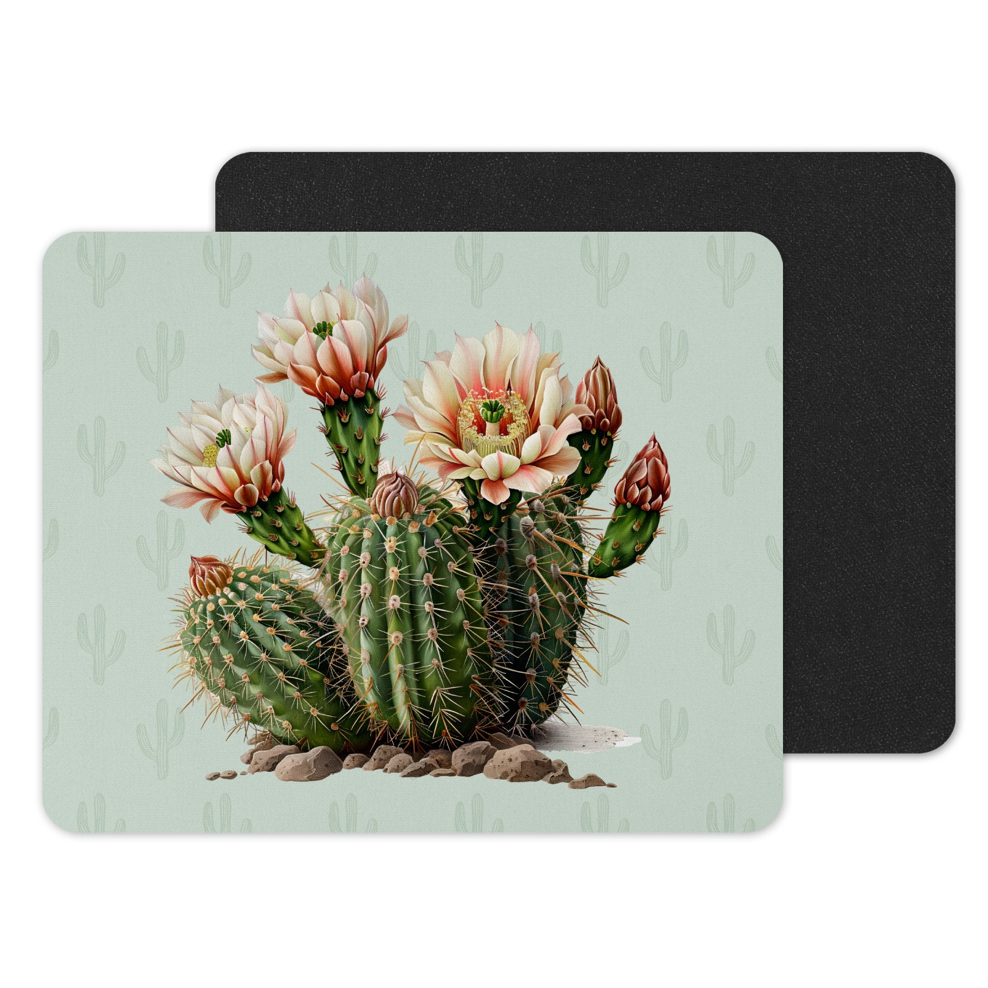 Blooming Cactus Design Rectangular Mouse Pad product