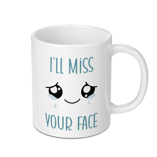 I'll Miss Your Face Mug, Farewell Gift, Goodbye Present, Leaving Gift, Gift For Coworker, Sad Mug, Cute Mug, Gift For Friend - Tawshia