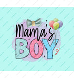 Mama's Boy Cute Bow Tie and Balloons Artwork product type
