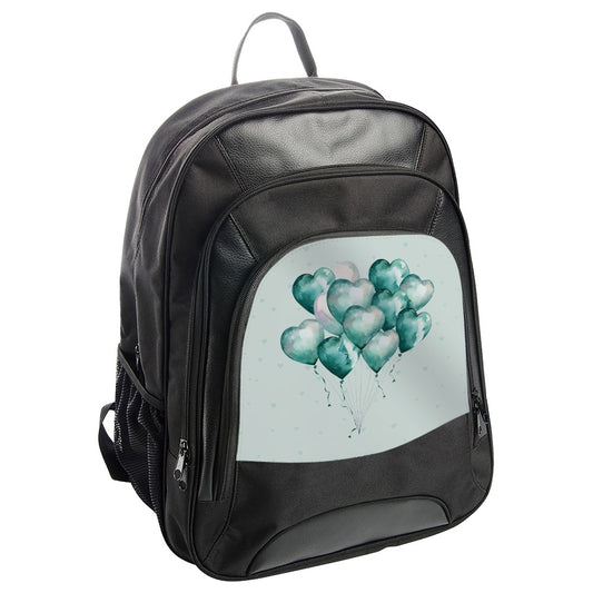 Heart Balloons BackPack, Watercolor Balloons Pack, Cute Heart Print Backpack, Pastel Color Balloons BackPack, Valentines Day Gift, Travel - Tawshia