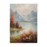 Mountain Lake Photographic Print, Autumn Landscape, Fine Art, Wall Decor, Nature Print, Scenic Art, Landscape Photography - Tawshia