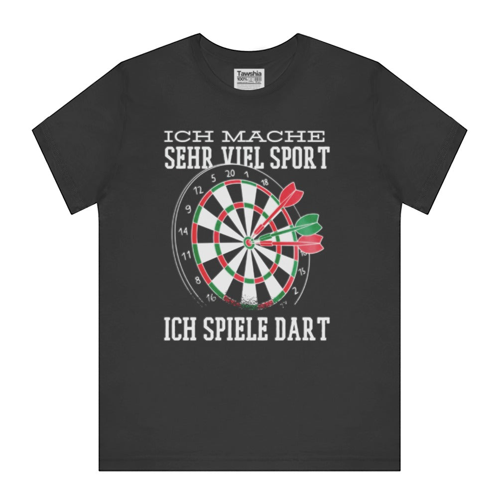 Ich Mache Viel Sport Ich Spiele Dart T-shirt product