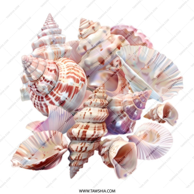 Seashell Mug, Ocean Lover Gift, Beach Decor Coffee Mug, Coastal Home Decor, Seashell Art, Sea Shells Coffee Mug, Beach Lover Mug - Tawshia