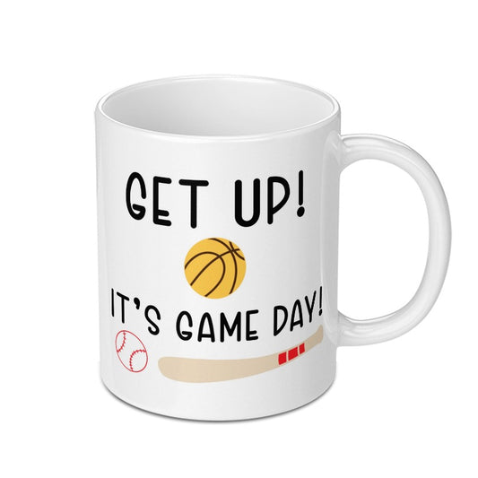 Get Up Its Game Day Mug, Sports Fan Gift, Baseball Basketball Hockey Mug, Sports Lover Mug, Game Day Coffee Mug, Motivational Mug - Tawshia
