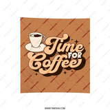 Time For Coffee Pillow, Retro Pillow, Coffee Lover Pillow, Cafe Decor, Kitchen Pillow, Decorative Pillow, Trendy Pillow, Home Decor - Tawshia