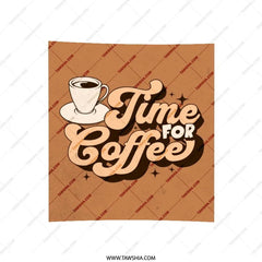 Time For Coffee Pillow, Retro Pillow, Coffee Lover Pillow, Cafe Decor, Kitchen Pillow, Decorative Pillow, Trendy Pillow, Home Decor - Tawshia