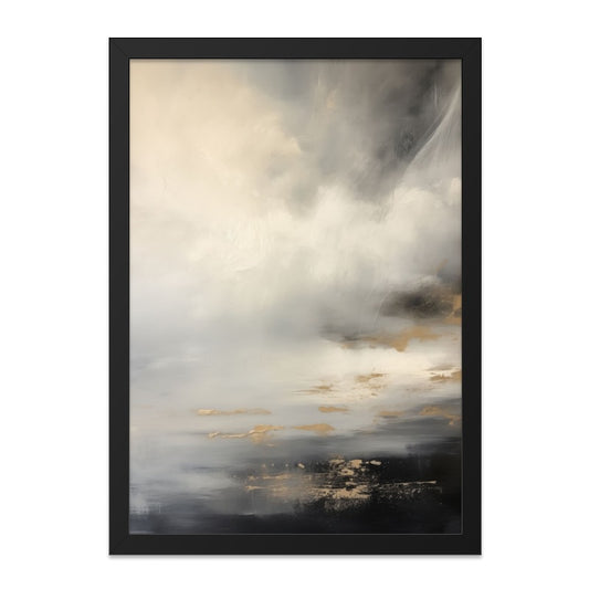 Abstract Landscape Wall Art, Neutral Tones Painting, Modern Home Decor, Contemporary Art Print, Textured Artwork, Minimalist Wall Decor - Tawshia