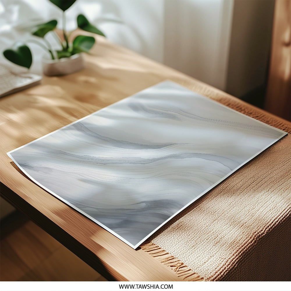 Abstract Art Photographic Print, Grey Wave Art, Modern Wall Decor, Minimalist Art Print, Fluid Art Print, Home Decor, Wall Art - Tawshia