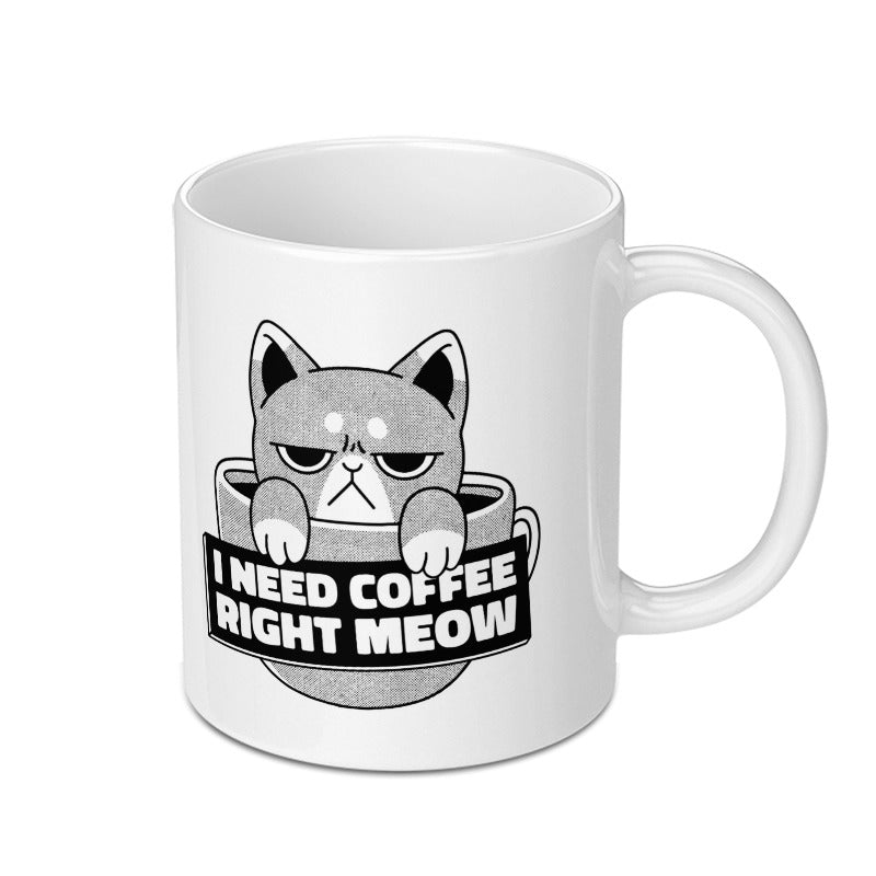 I Need Coffee Right Meow Grumpy Cat Mug product