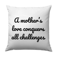 Mother's Love Pillow, Inspirational Quote Pillow, Gift for Mom, Home Decor Pillow, Motivational Pillow, Decorative Throw Pillow - Tawshia