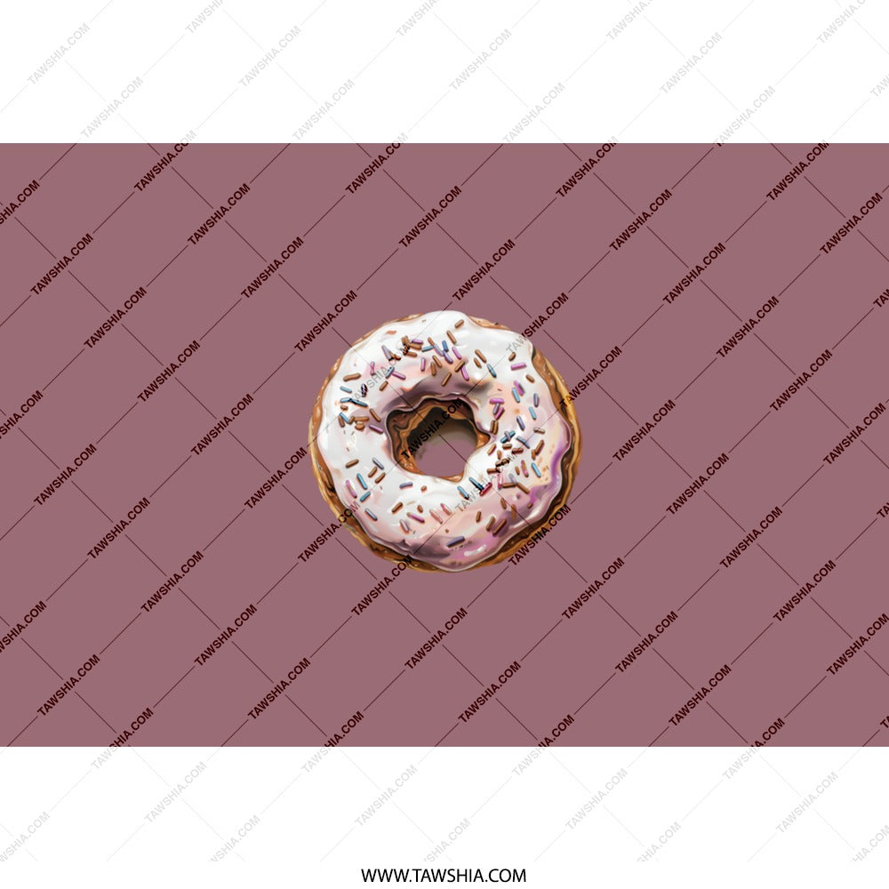 Donut Sprinkles Tumbler, Foodie Gift, Sweet Treat Tumbler, Dessert Lover, Gift for Baker, Stainless Steel Cup, Novelty Donut Tumbler - Tawshia