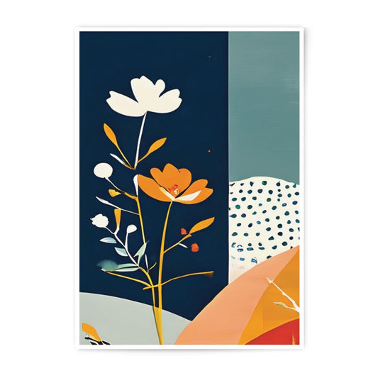 Floral Photographic Print, Abstract Flower Art Print, Modern Botanical Wall Decor, Flower Illustration, Home Decor, Trendy Aesthetic Art - Tawshia