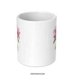 Pink Azalea Mug, Floral Mug, Garden Flower Mug, Botanical Mug, Flower Lover Gift, Spring Mug, Plant Mug, Coffee Mug, Tea Mug - Tawshia