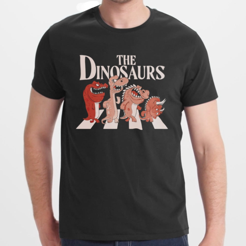 The Dinosaurs Graphic Printed Black T-shirt product