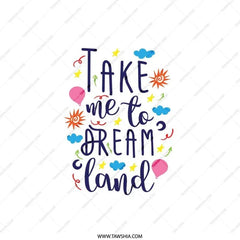 Dreamland Pillow, Whimsical Throw Pillow, Kids Room Decor, Nursery Pillow, Motivational Pillow, Decorative Pillow Cover, Home Decor Pillows - Tawshia