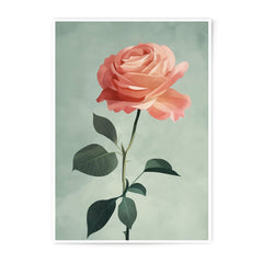 Peach Rose Photographic Print, Floral Wall Art, Botanical Decor, Elegant Rose Art, Flower Photography, Home Decor, Gift Idea - Tawshia
