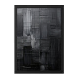 Abstract Black Wall Art, Minimalist Painting Print, Modern Home Decor, Textured Wall Decor, Dark Abstract Art - Tawshia