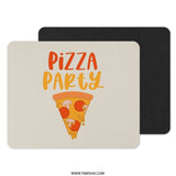 Pizza Party Mouse Pad, Fun Food Mousepad, Novelty Desk Decor, Office Gift, Pizza Lover Gift, Foodie Gift Idea, Cute Mouse Pad - Tawshia