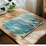 Mount Fuji Photographic Print, Japan Art Print, Sailboat Art, Landscape Photography, Fuji Mountain Painting, Wall Decor - Tawshia