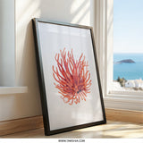 Rambutan Fruit Wall Art, Tropical Fruit Print, Exotic Fruit Decor, Kitchen Wall Art, Modern Home Decor, Fine Art Print - Tawshia