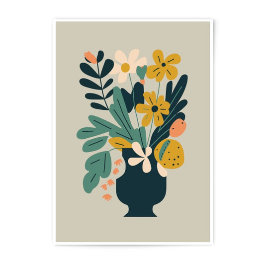 Floral Photographic Print, Flower Bouquet Print, Botanical Art Print, Home Decor, Minimalist Art, Stylish Art, Modern Art - Tawshia