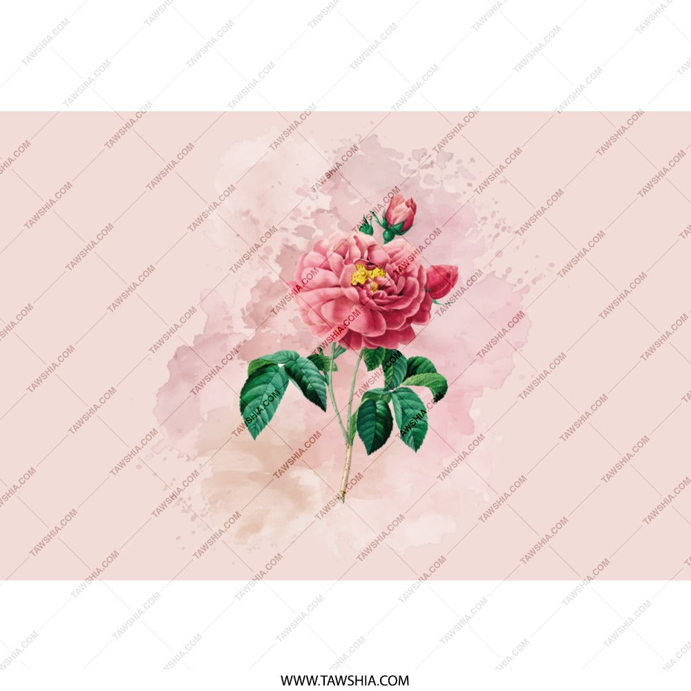 Pink Rose Tumbler, Floral Tumbler, Botanical Tumbler, Garden Rose, Flower Lover Gift, Watercolor Tumbler, Aesthetic Tumbler, Stylish - Tawshia