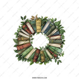Book Wreath Tote Bag, Book Lover Gift, Reading Tote, Literary Bag, Gift for Reader, Bookish Tote, Library Tote, Novel Tote, Bookworm Bag - Tawshia