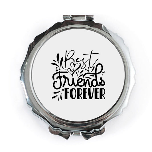 Best Friends Forever Pocket Mirror, Friendship Gift, Personalized Gift for Friend, Compact Mirror, BFF Gift, Travel Mirror - Tawshia