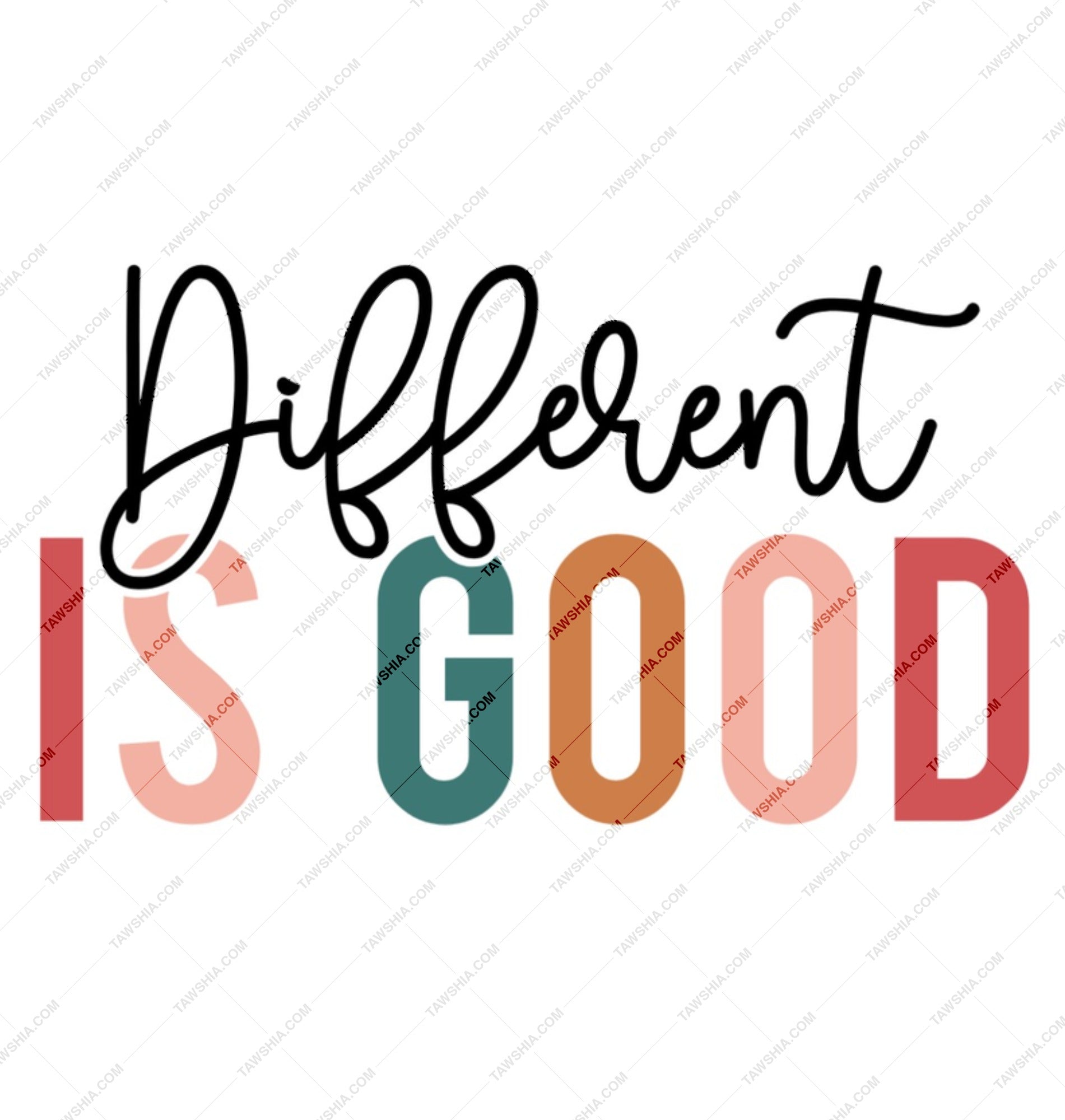 Different is Good Mug, Inspirational Mug, Positive Quote Coffee Mug, Gift for Friend, Motivational Mug, Home Decor, Unique Mug, Office Mug - Tawshia