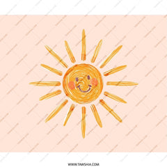 Smiling Sun Mouse Pad, Cute Office Decor, Sunshine Desk Accessory, Happy Face Mousepad, Funny Gift for Her, Positive Vibes, Kawaii Mouse Pad - Tawshia
