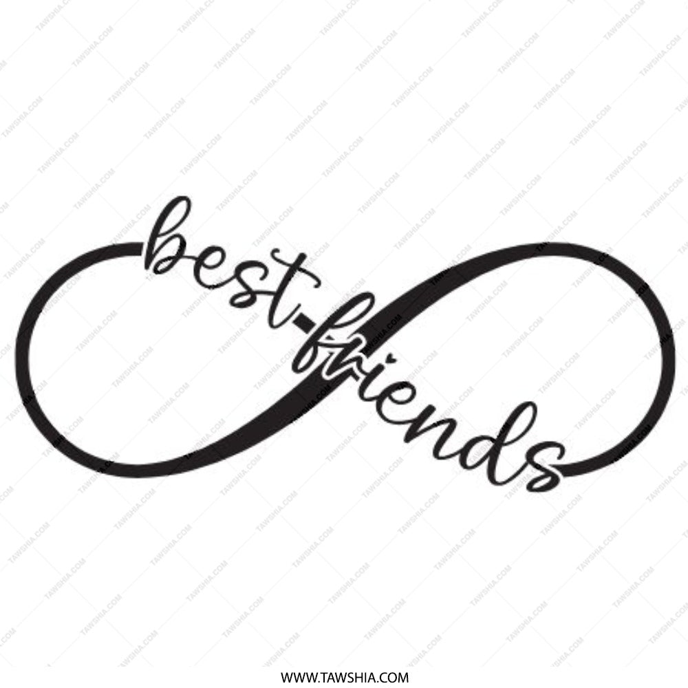Best Friends Forever Pinback Button, Infinity Symbol, Cute Friendship Gift, BFF Pins, Matching Buttons, Trendy Accessories - Tawshia