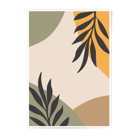 Abstract Leaf Photographic Print, Botanical Wall Art, Modern Home Decor, Neutral Tones, Nature Inspired Print, Minimalist Art - Tawshia