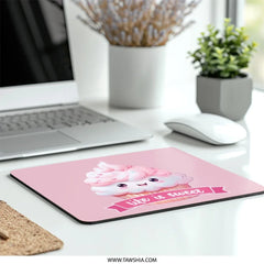 Cute Cupcake Mouse Pad, Kawaii Food Art, Pink Desk Decor, Life is Sweet, Sweet Treat Gift, Office Accessories, Gaming Pad - Tawshia